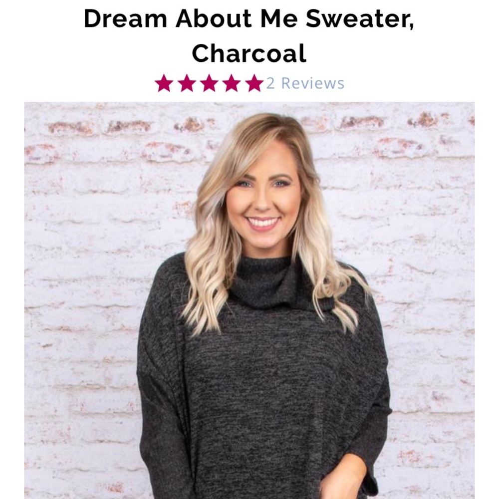 Super Soft Beautiful Brand New Charcoal Sweater